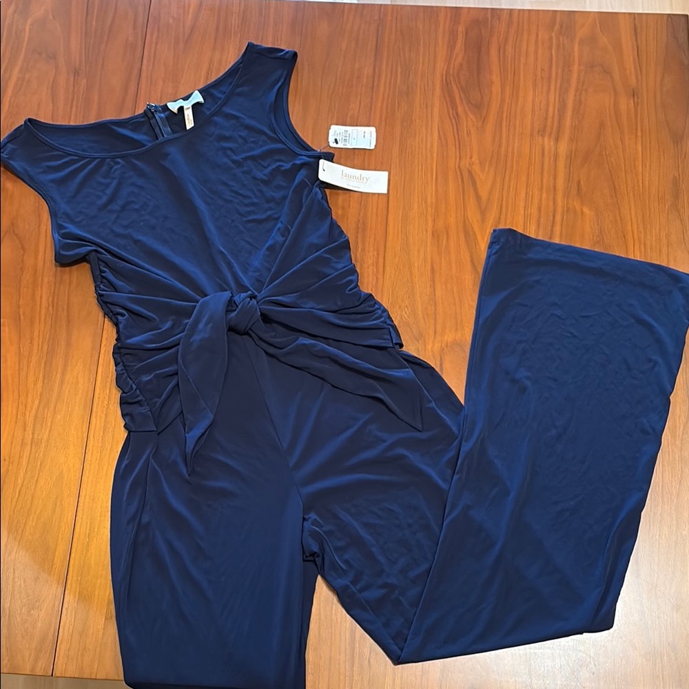 LAUNDRY Navy Blue Jumpsuit